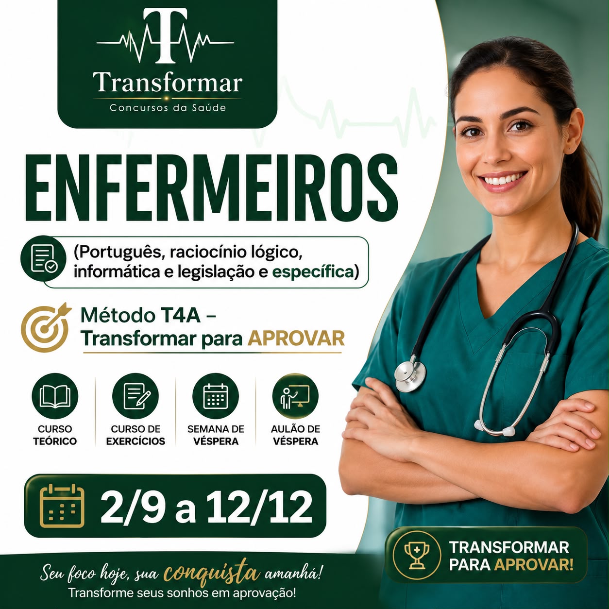 Turma de Enfermeiros da Transformar para o concurso de São João del-Rei