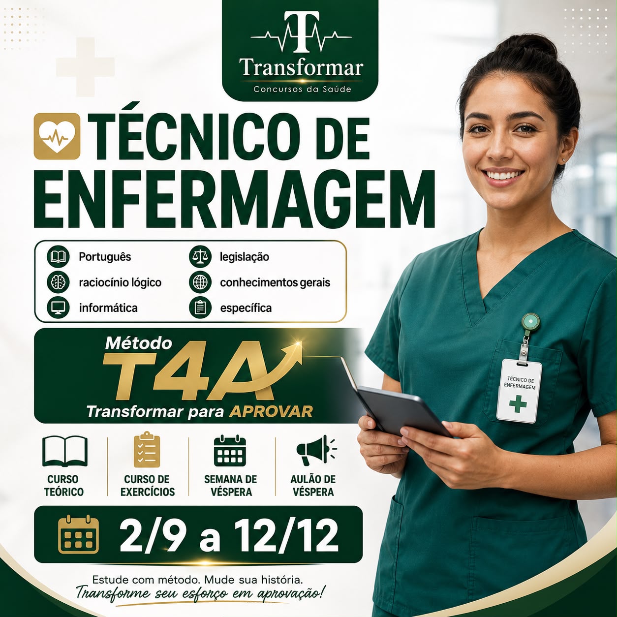 Turma de Técnico de Enfermagem da Transformar para o concurso de São João del-Rei